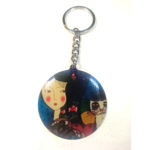 Mystic Art Cat Keychain Cartoon